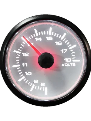Přídavný budík 52 mm STP2W - Voltmetr Sezónní Sleva